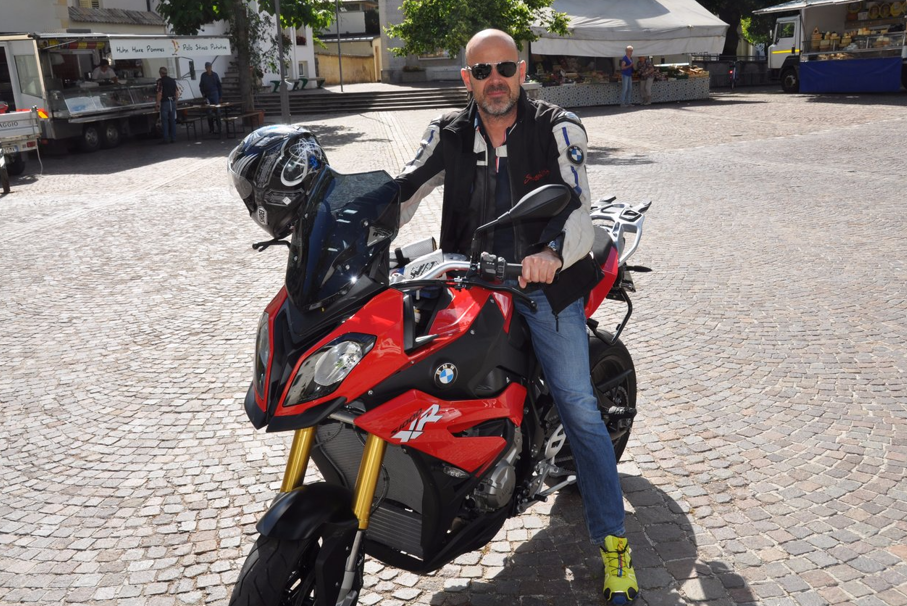 Walter Teutsch auf seinem Motorrad